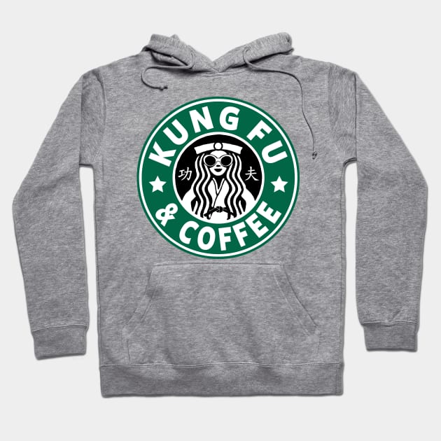 KUNG FU AND COFFEE - KUNG FU Hoodie by Tshirt Samurai